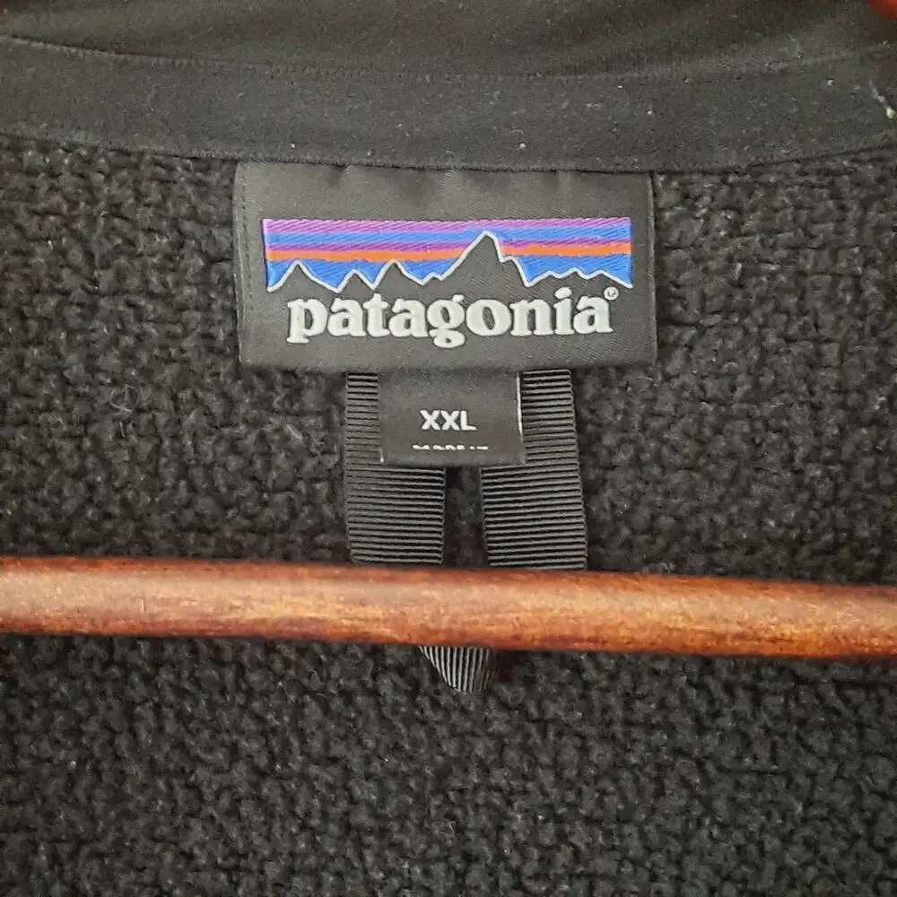Patagonia Mens Better Sweater XXL Vest Full Zip Black